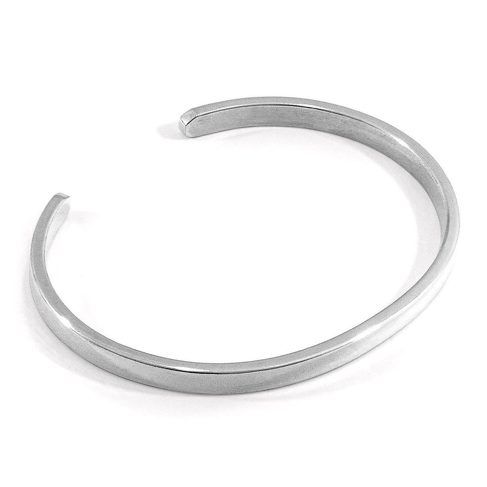 Thumbnail: Reynolds Element Midi Geometric Silver Bangle