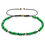 Thumbnail: Green Turquoise Percy 9ct Yellow Gold and Stone SKINNY Macrame Bracelet