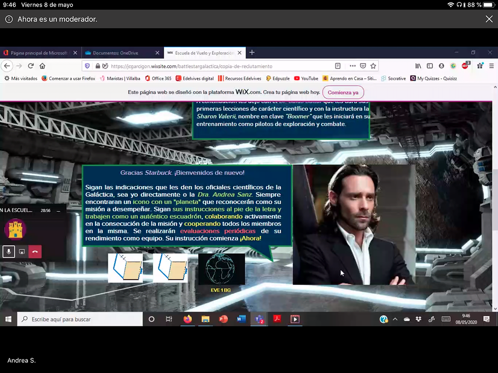 Web narrativa en vídeo llamada