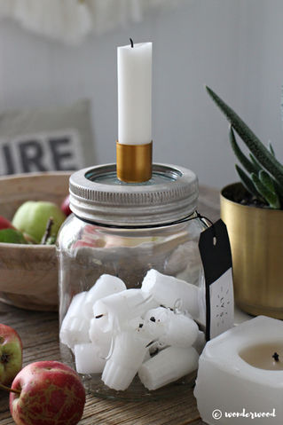 diy stumplysestake // diy candle holder in a jar