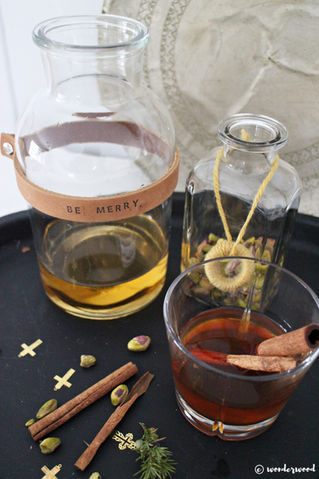 Tips til hjemmelagde julegaver 7: diy karaffel med skinn // Homemade Christmas gift ideas 7: diy lea