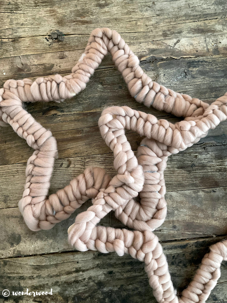 diy flettet stjerne // diy chunky star