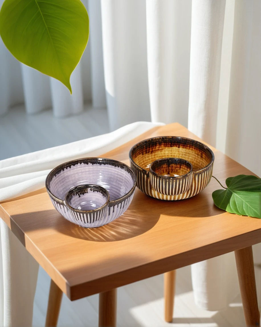 Thumbnail: Chip 'n' Dip Round Bowl Set of 2