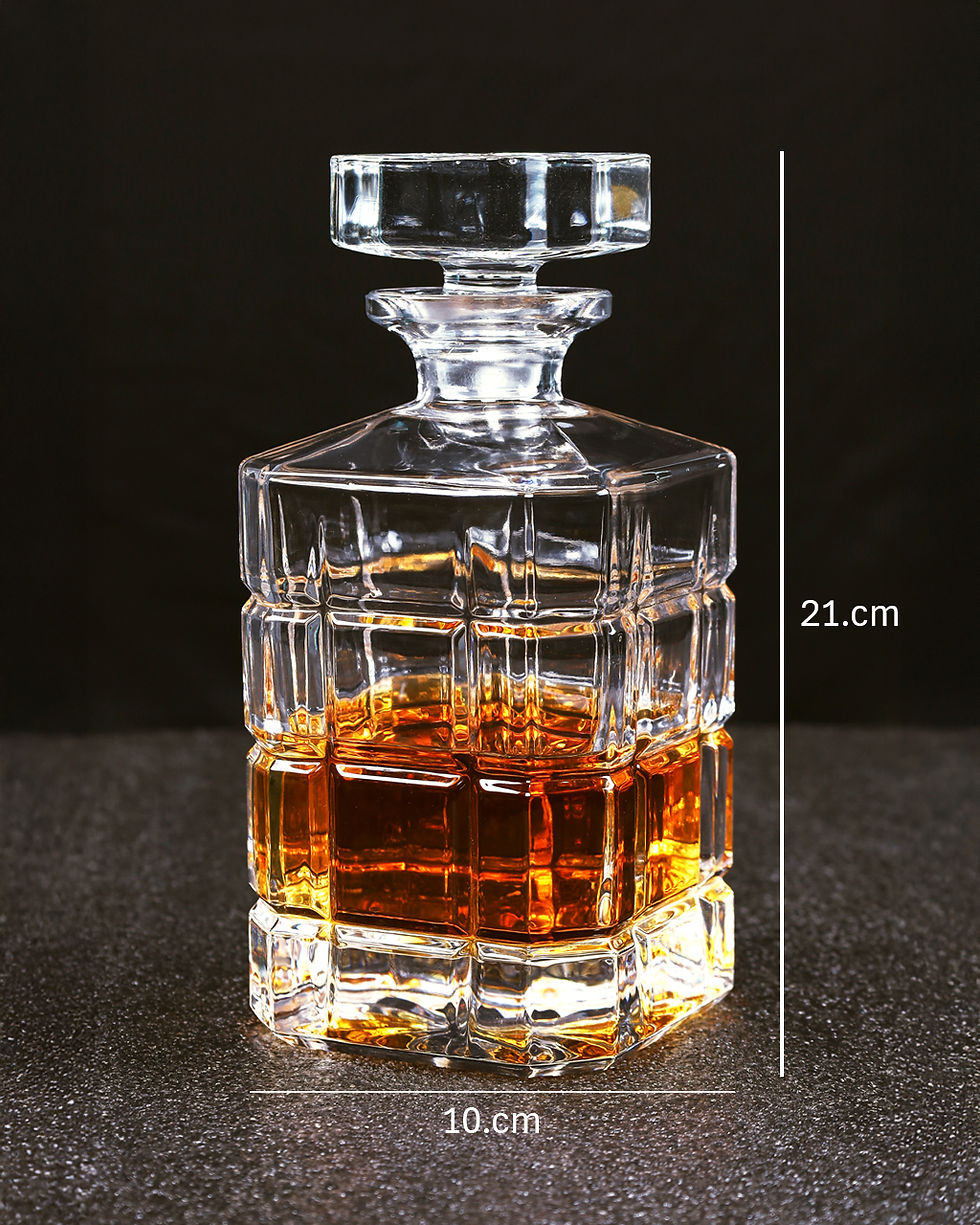 Thumbnail: Elegant Brick Whiskey Decanter with Airtight Stopper 850ml