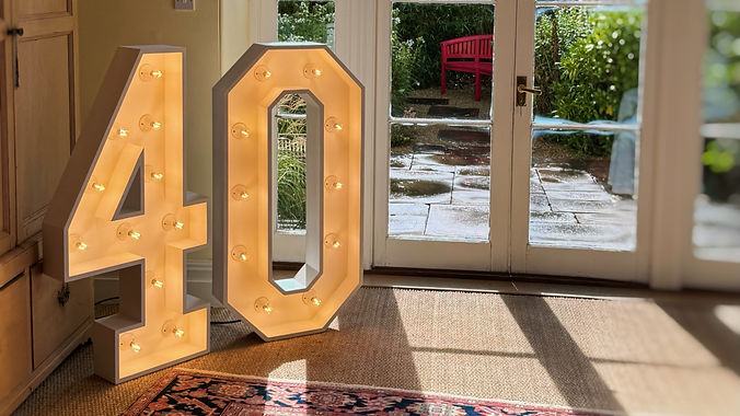 40 light up numbers at venue in Tetbury