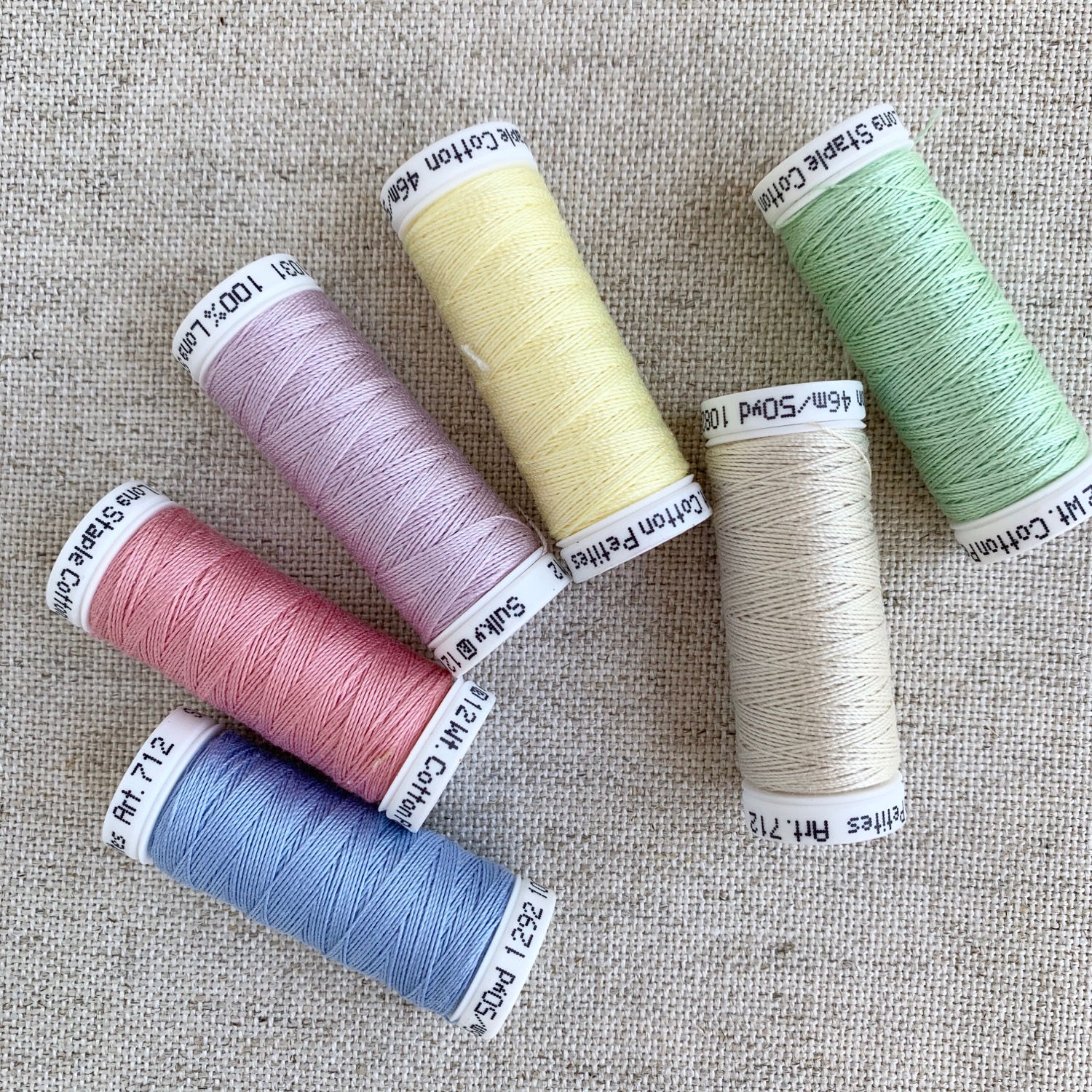 Sulky Sampler 12wt Cotton Petites, Spring Colors Collection, 6-Pack