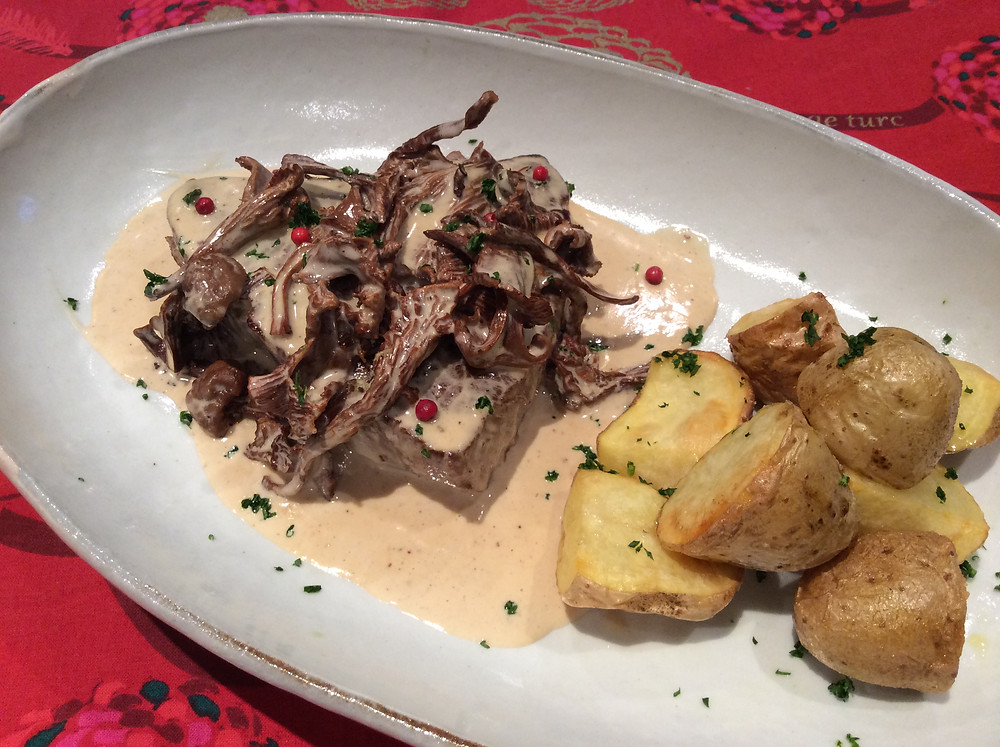 Pavé de boeuf sauce aux Girolles - Champi-Extra.com