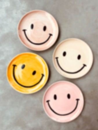 Smiley Plate Pink 