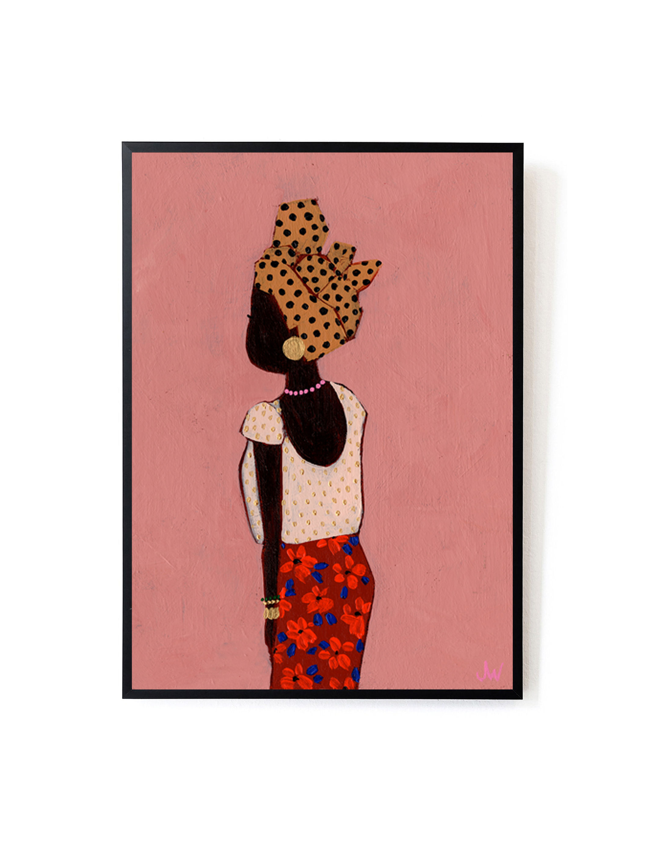 Black Woman Pink by Joëlle Wehkamp