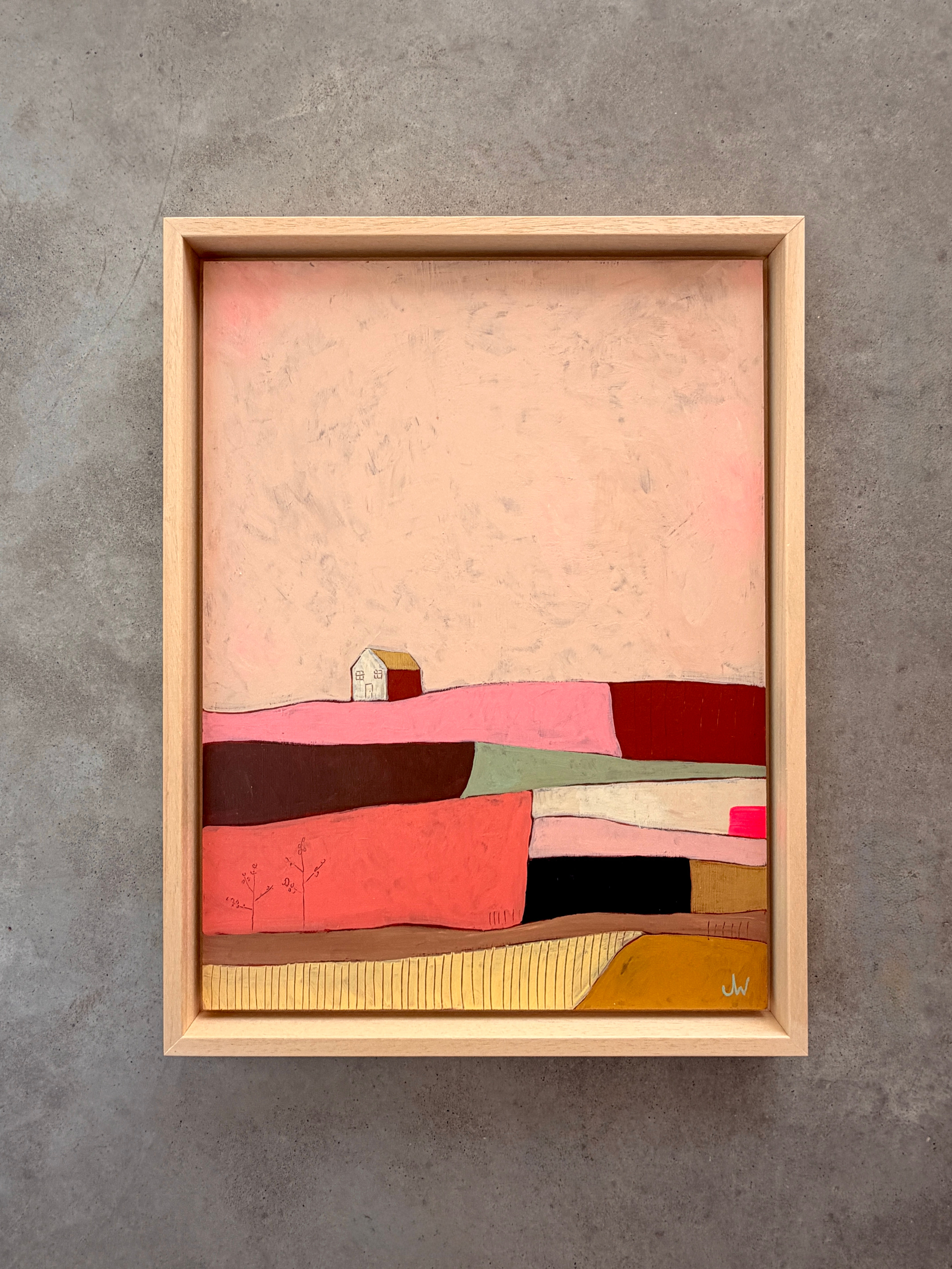 Summer landscape - Soft Pink