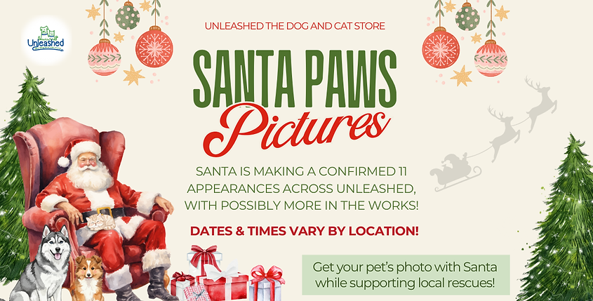 Santa photos banner