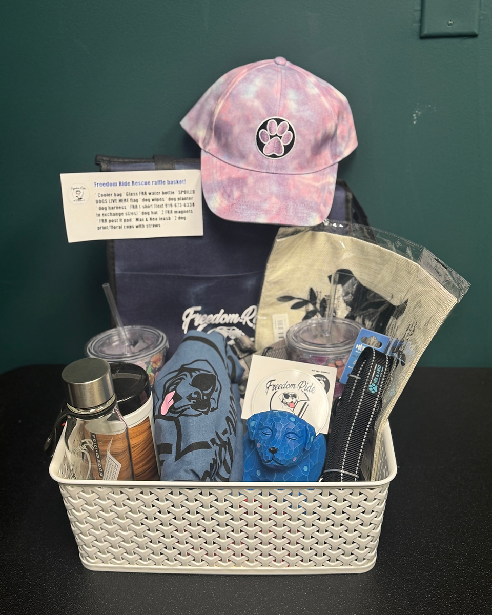 Freedom Ride Raffle Prize with hat