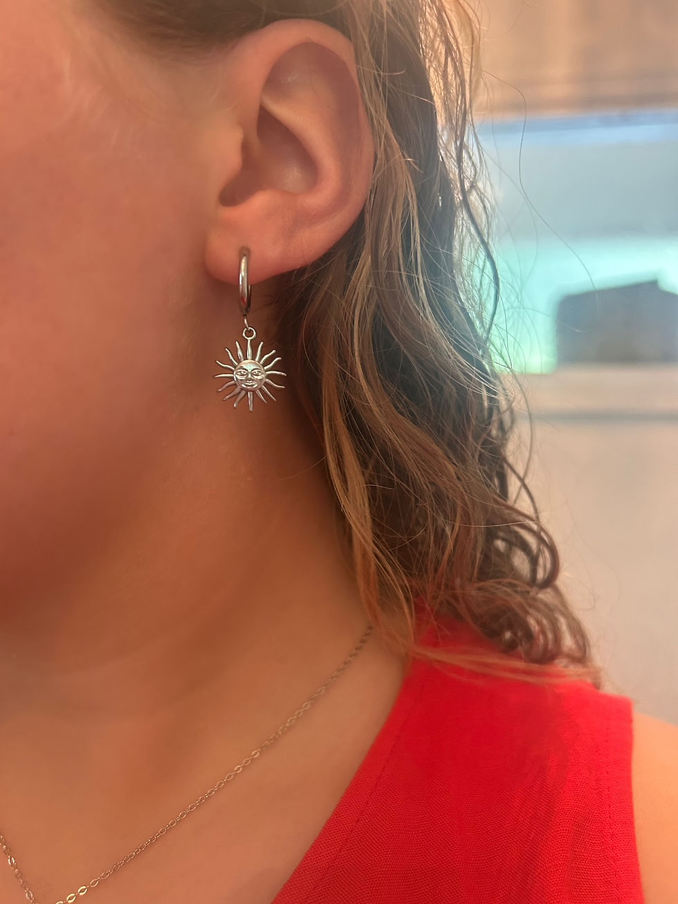 Thumbnail: The Silver Sultan Sun Earrings