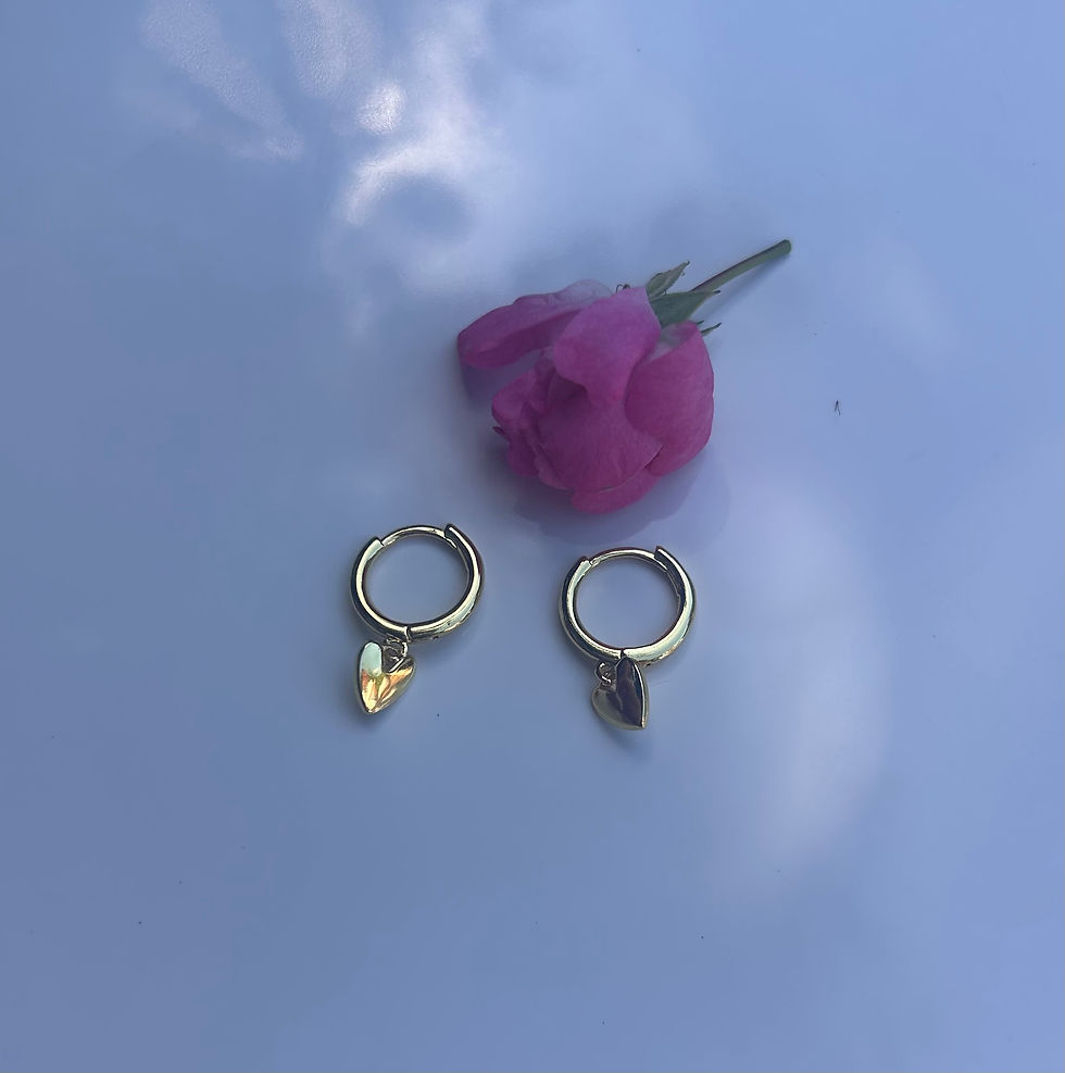 Thumbnail: The Heart Charm Earrings