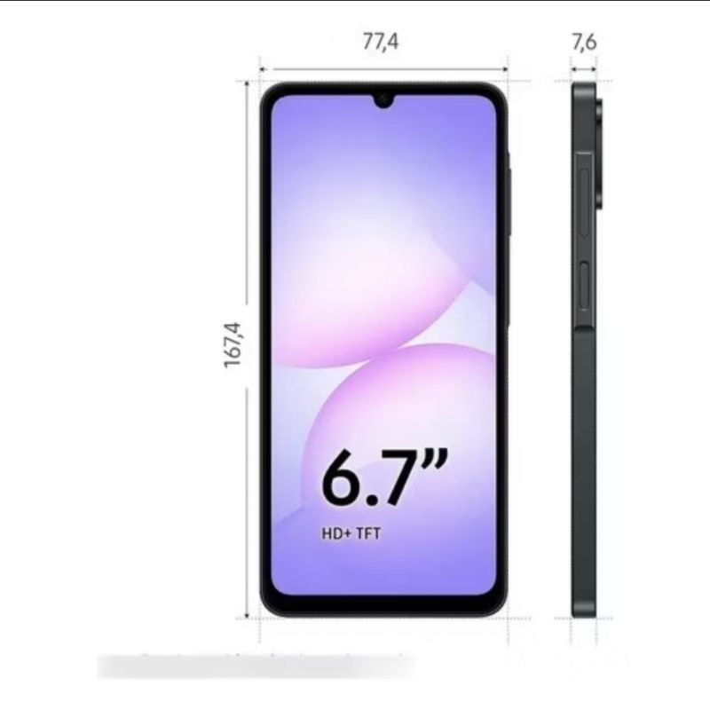 Miniatura: Samsung Galaxy A07 128GB Preto / Verde / Violeta com Câmera Dupla e Bateria de
