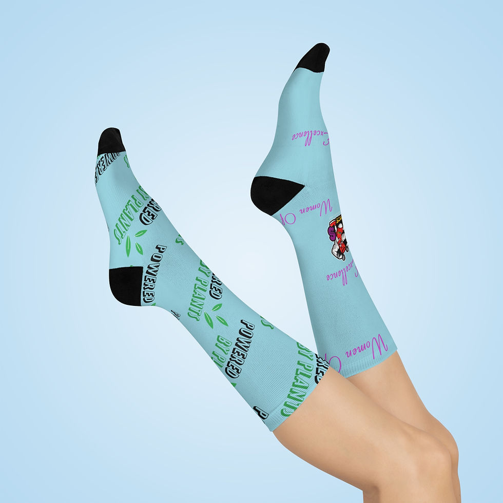 Thumbnail: WOE Powered by Plants Mismatched Athletic Socks