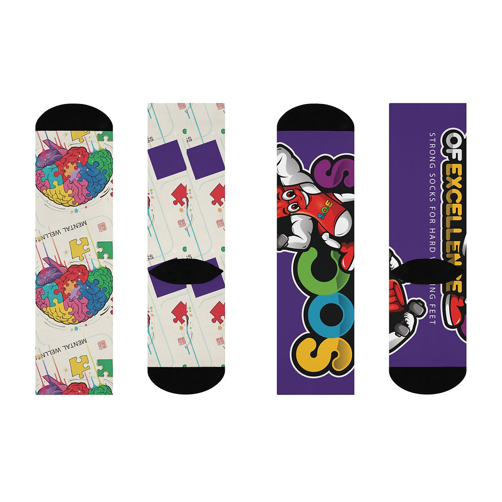 Thumbnail: Crew Socks Mental Health Awareness Support Pair