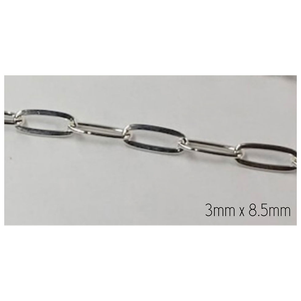 Silver Large Paper clip 5ft 3 mm by 8.5 mm