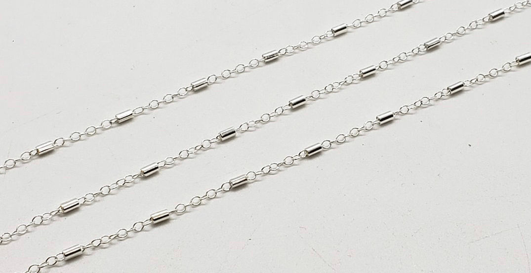 Silver tube 5 ft Chain