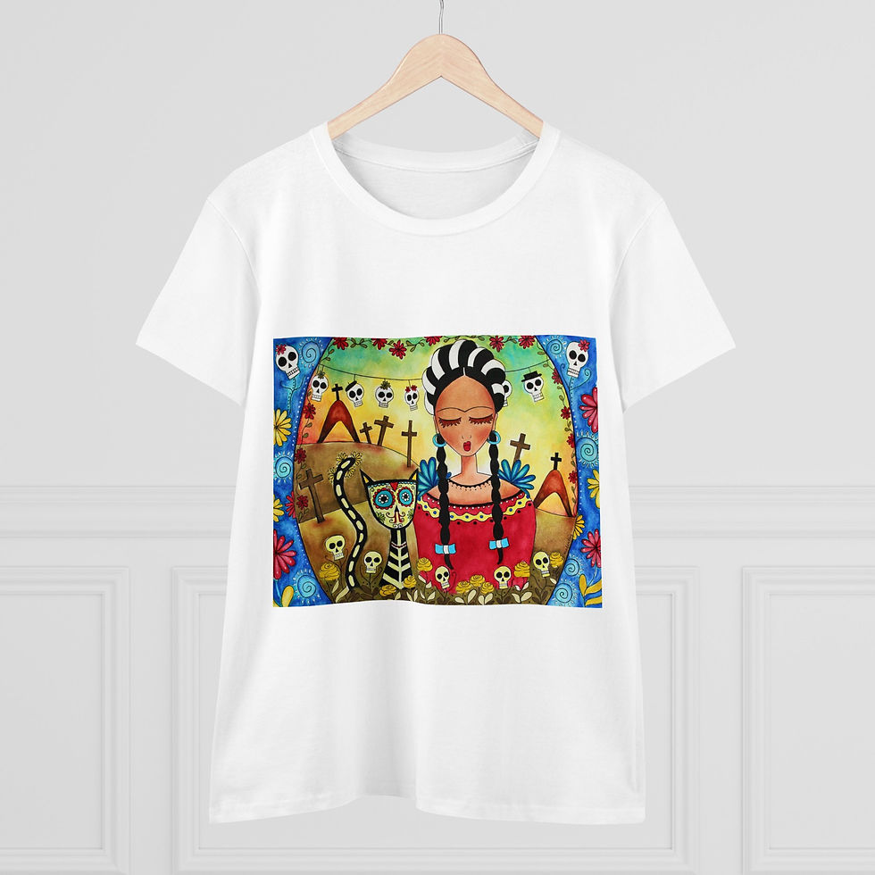 Thumbnail: Day of the Dead Frida Unisex Heavy Cotton Tee