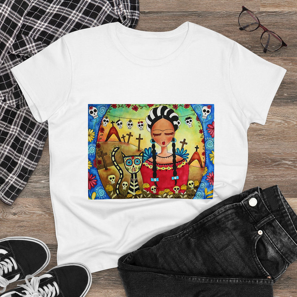 Thumbnail: Day of the Dead Frida Unisex Heavy Cotton Tee