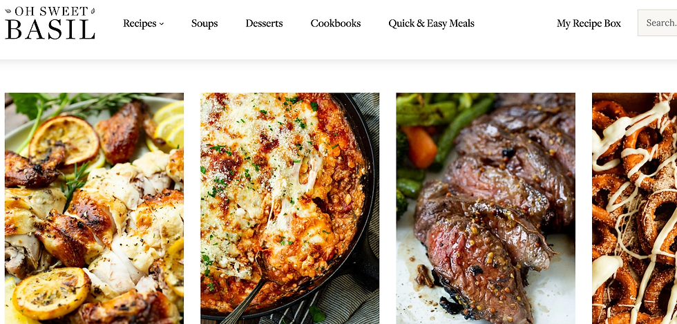 Lots of entree options. They even have an Instant Pot section.