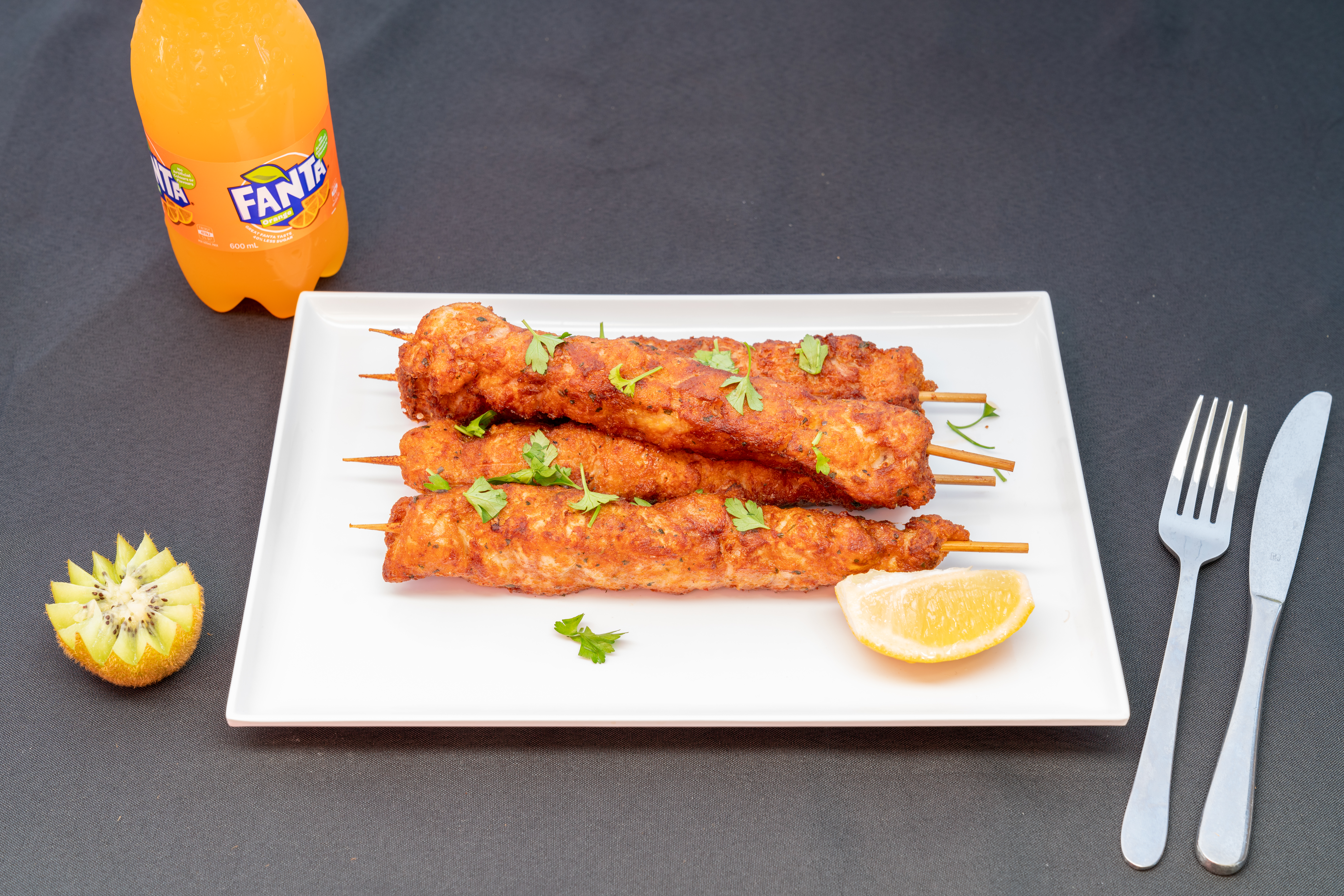 Arranged Food and Objects