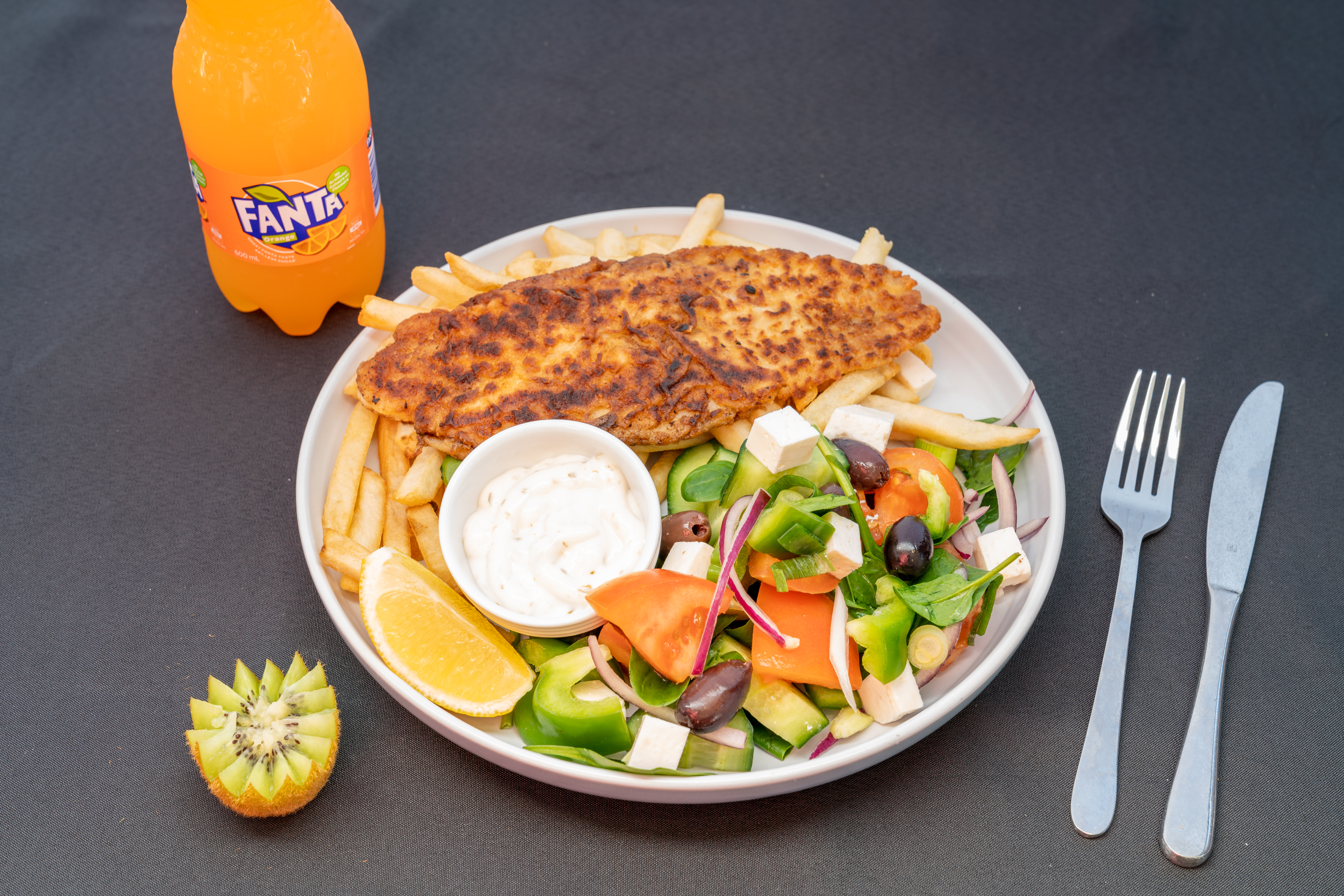 Arranged Food and Objects