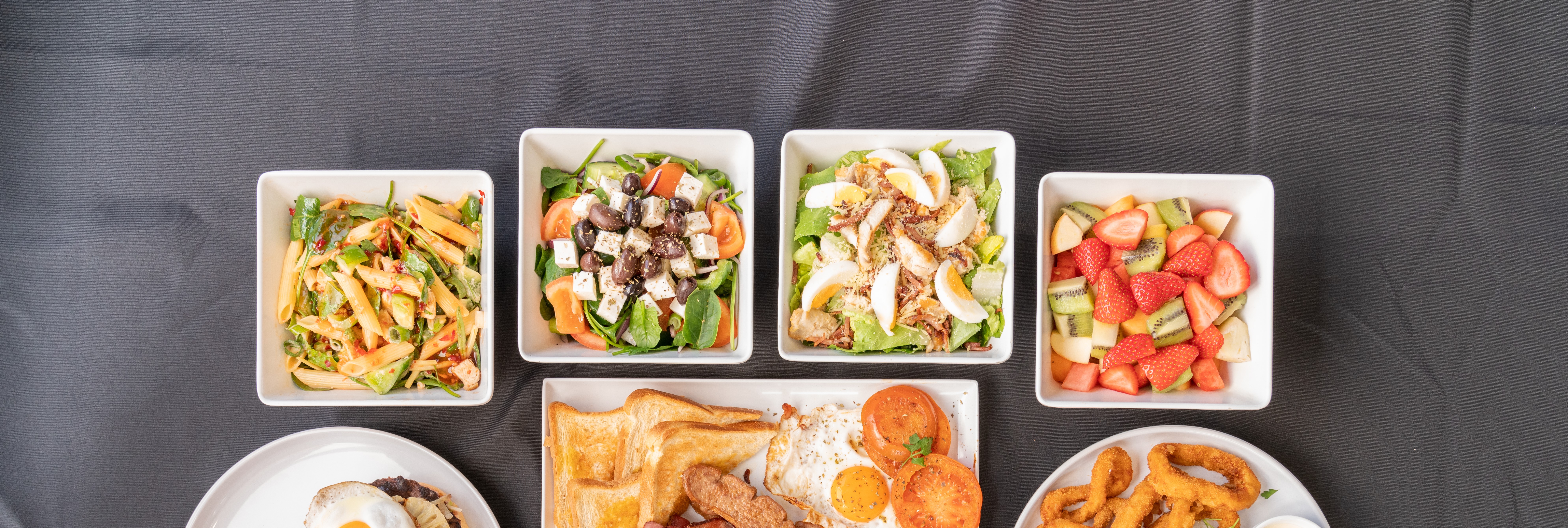 Arranged Food and Objects