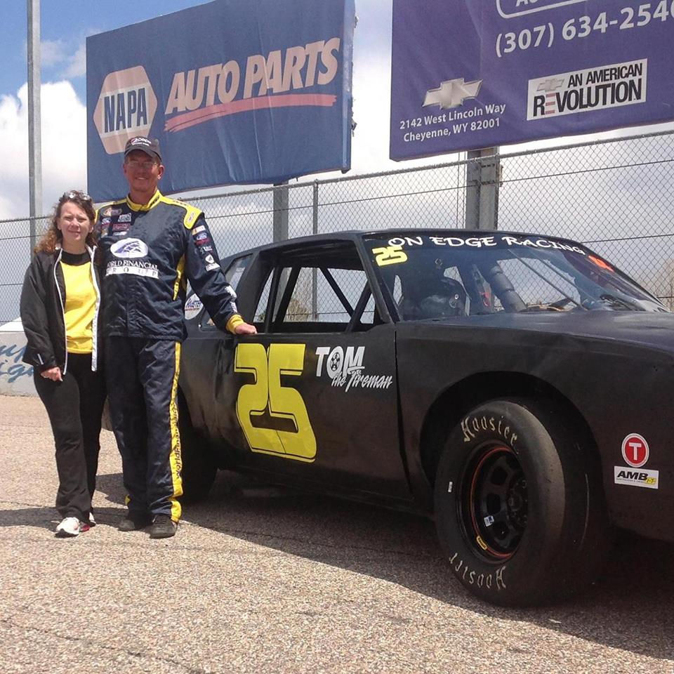 Dan and Amanda by his car.jpg
