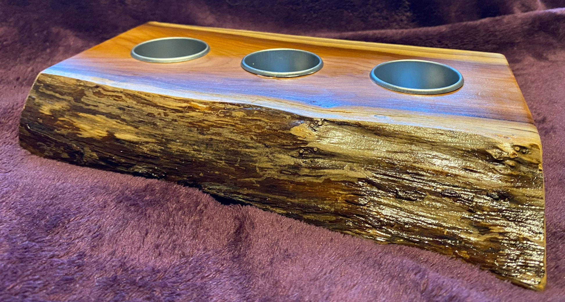 F - Triple tealight candle holder