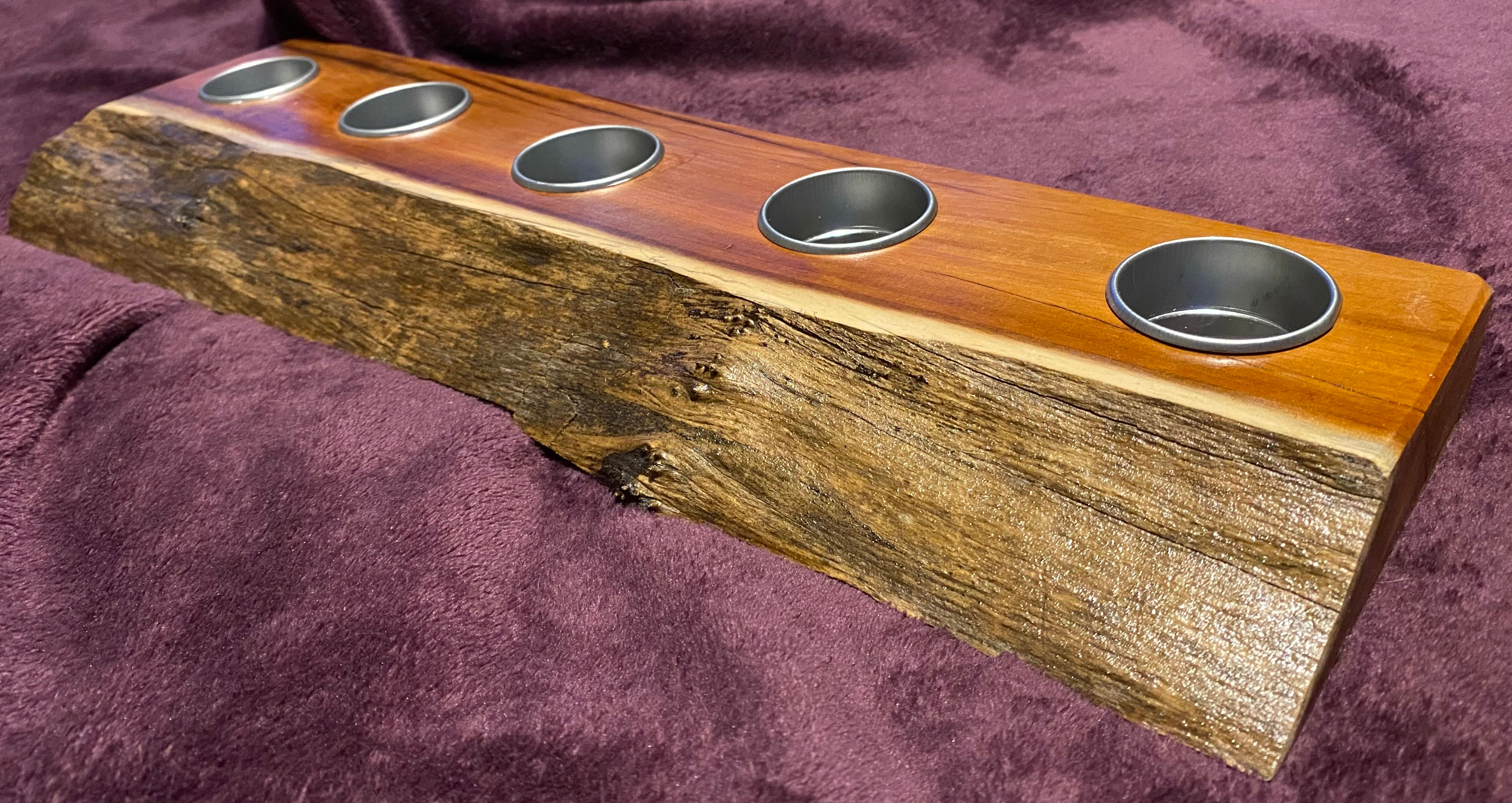 L - Five tealight candle holder