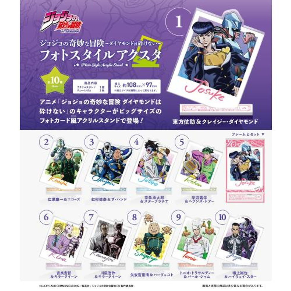 JoJo's Bizarre Adventure Photo Style Acrylic Stand Collection
