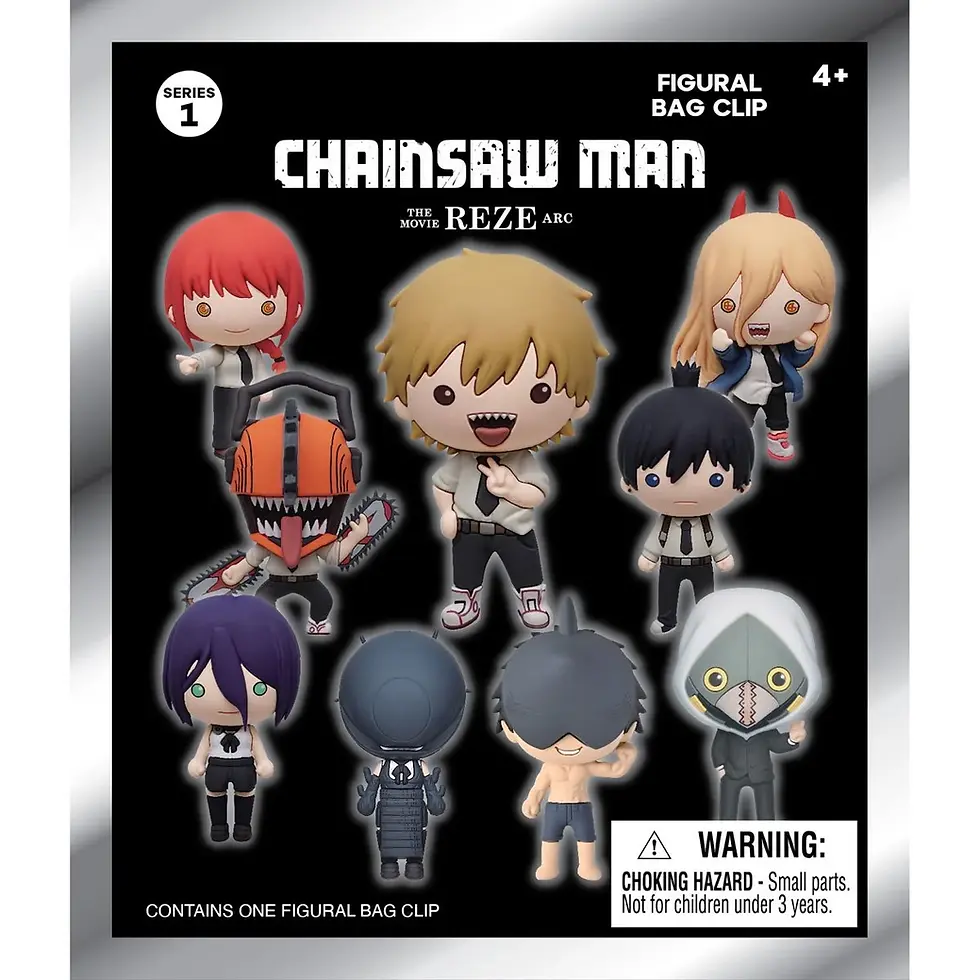 Chainsaw Man 3D Foam Bag Clip