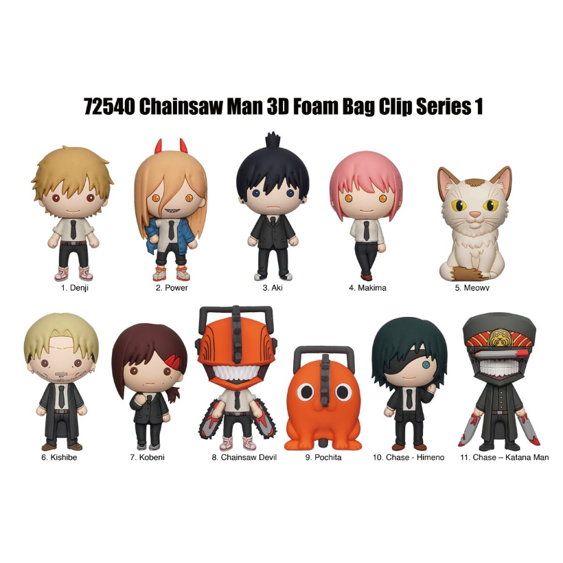 Thumbnail: Chainsaw Man 3D Foam Bag Clip