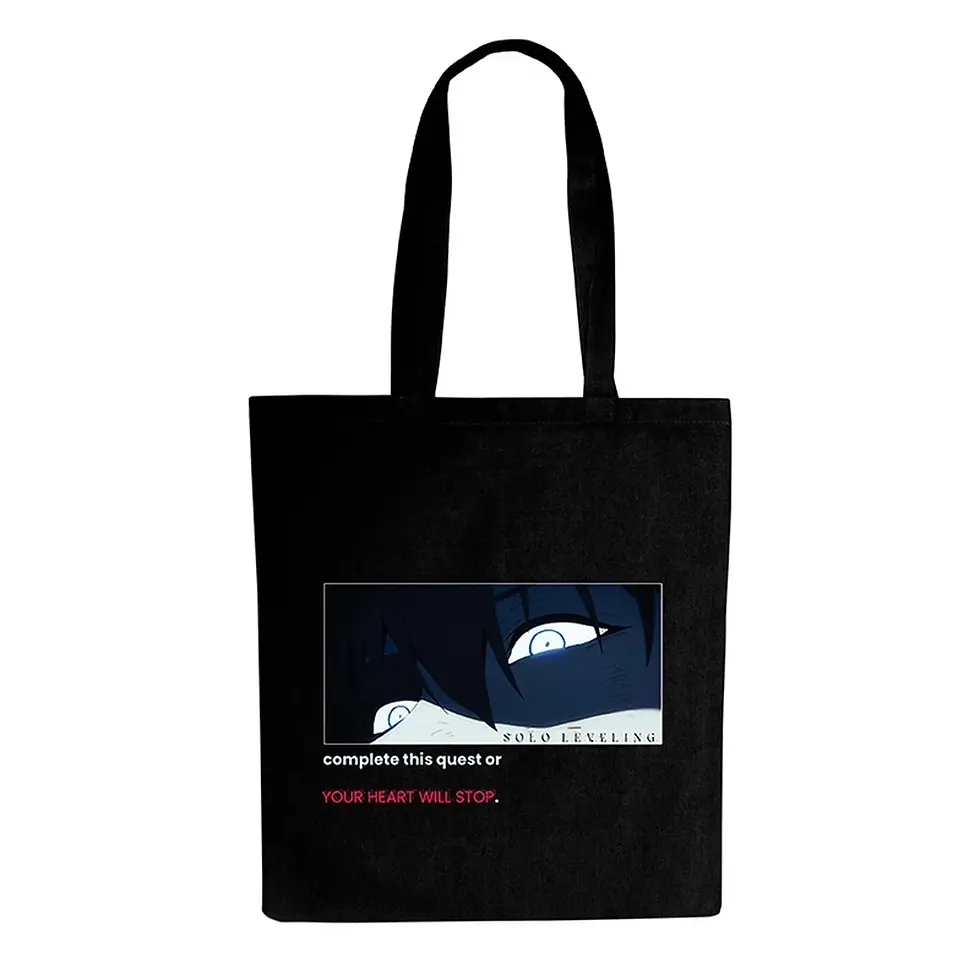 Solo Leveling "Complete This Quest" Tote Bag