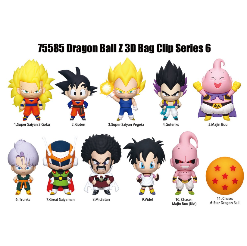 Thumbnail: Dragon Ball Z Series 6 3D Foam Bag Clip