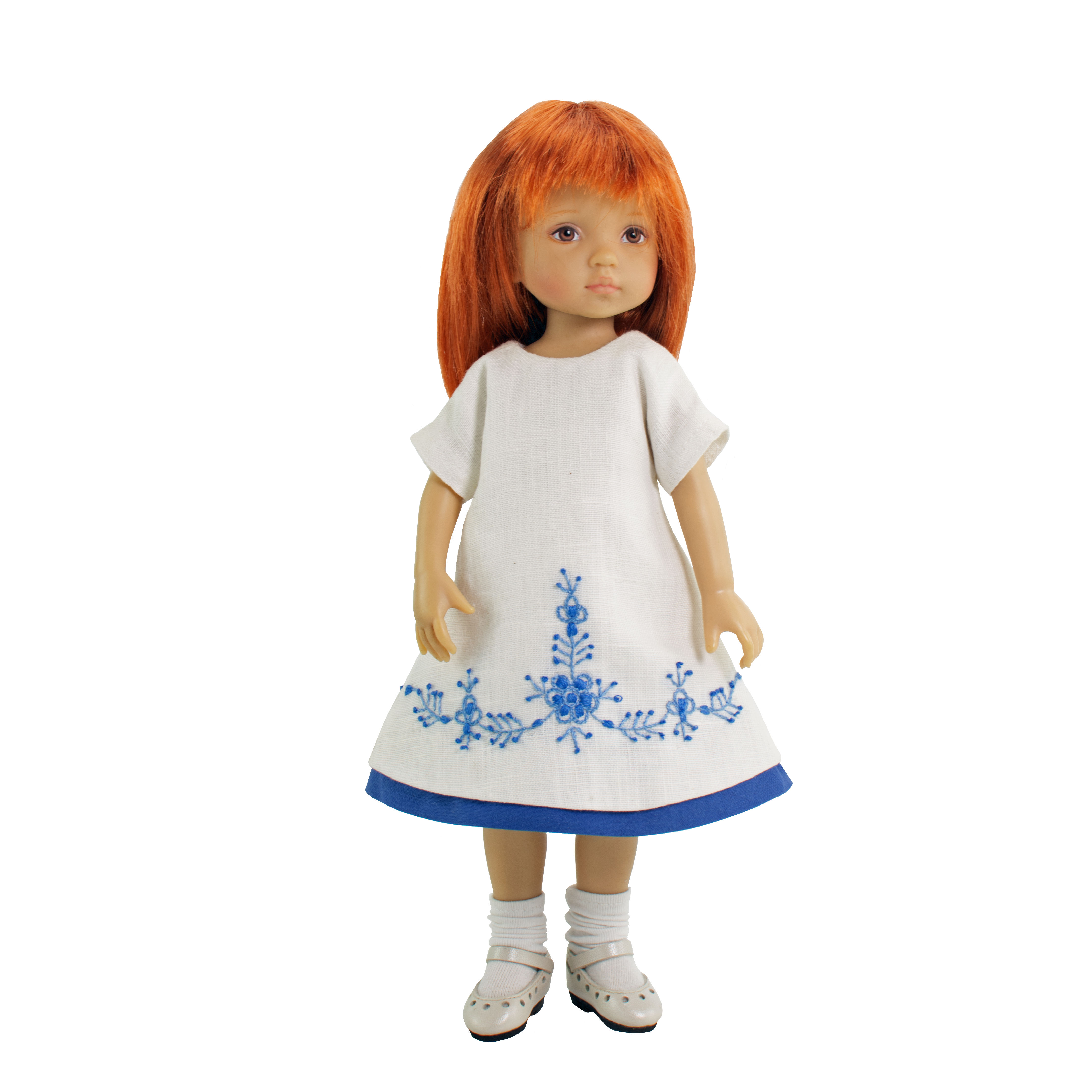 Embroidered a-line dress