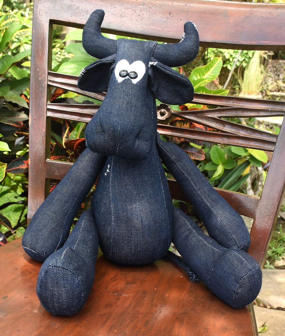 Thumbnail: Denim stuffed cow