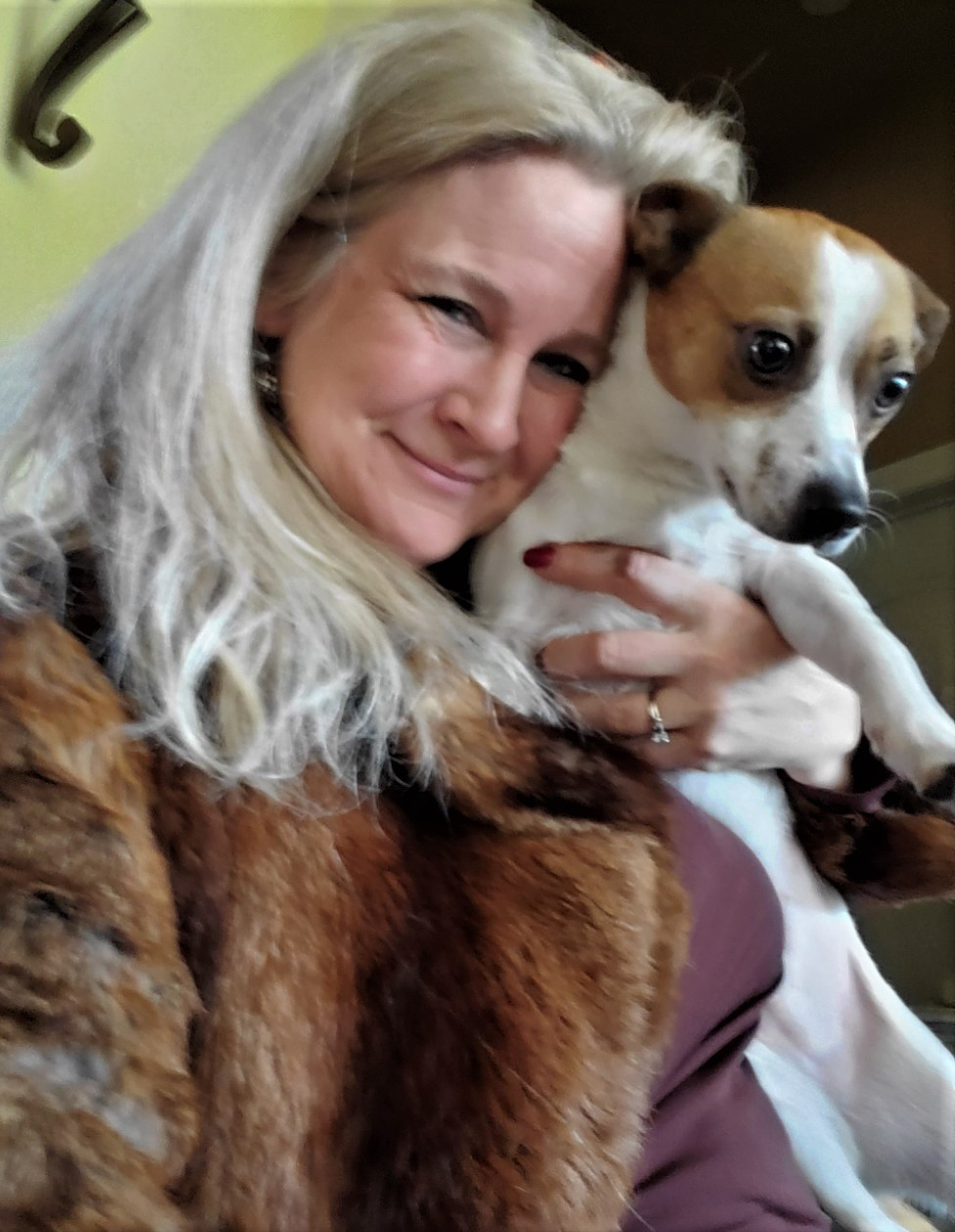 Thumbnail: Rabbit Fur Full Length Long Chocolate Brown Coat M