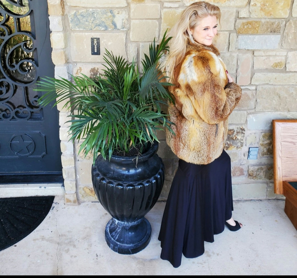 Thumbnail: Luscious Red Fox Fur Coat sz S-M