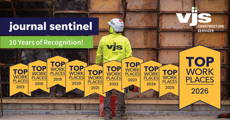 VJS Named a 2026 Top Workplace: 10 Years of Recognition
