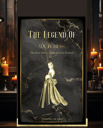 The Legend of the Dutchess book displayed at The Dutchess in Sitges