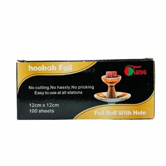 Tanya - Hookah Foil Punched - 12cm X 12cm - 100 Counts Per Roll - Small