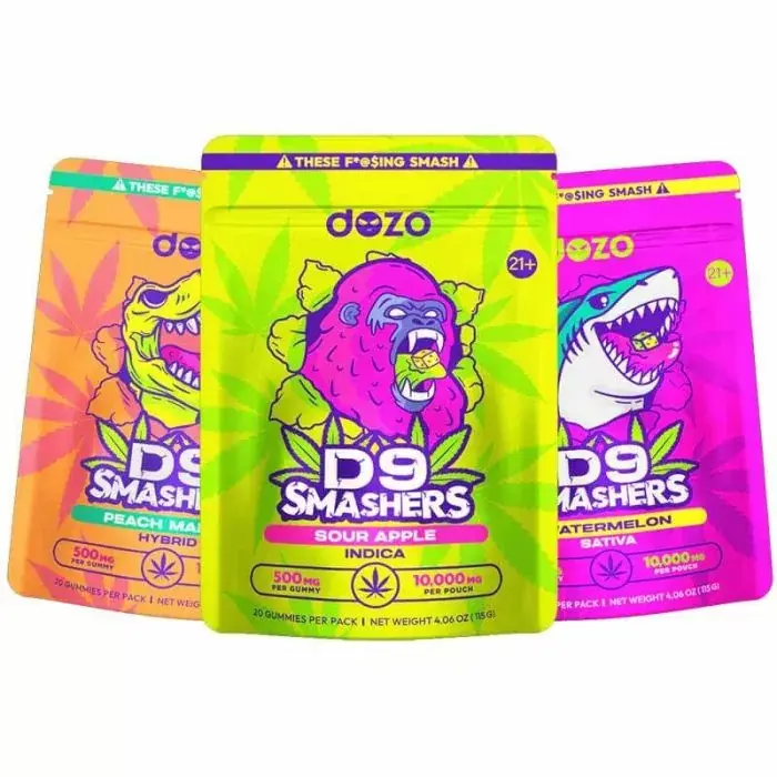 Dozo Delta 9 Smashers - 10000mg Gummies