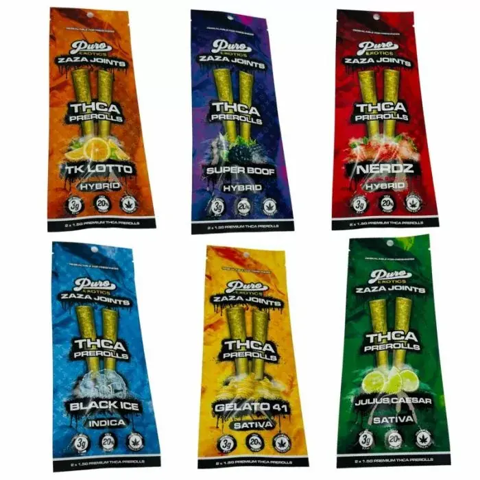 Puro Exotics - Zaza - THC-A - Preroll - 1.5 Grams - 2 Per Pack