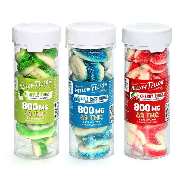 Thumbnail: Mellow Fellow 800mg Delta 9 Edibles 20ct
