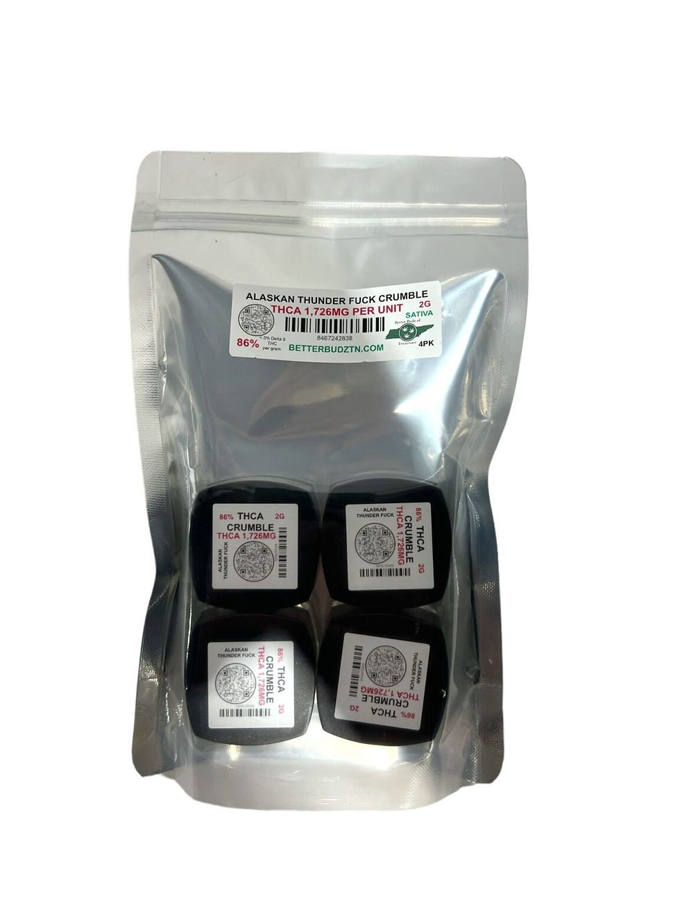 Better Budz THC-A Crumble Dabs 2g