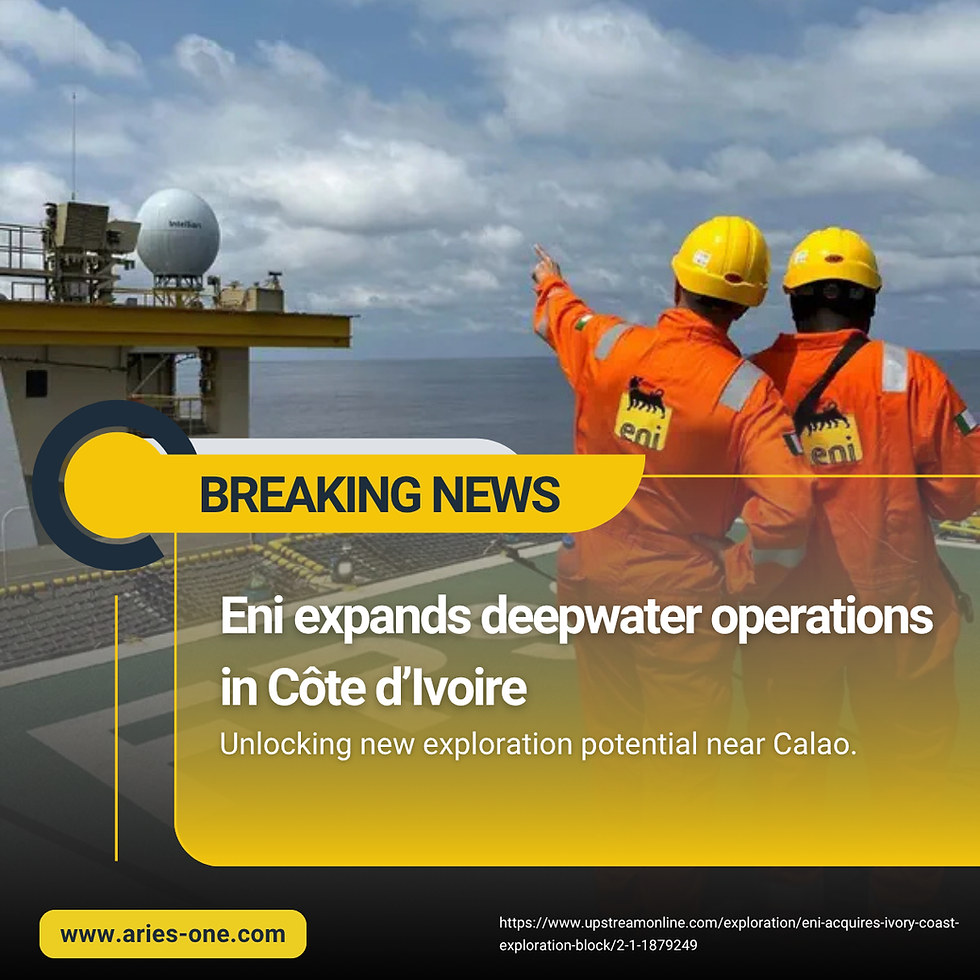Eni has acquired a new offshore block in Côte d’Ivoire