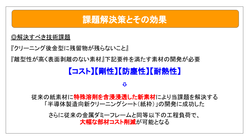 課題解決策とその効果